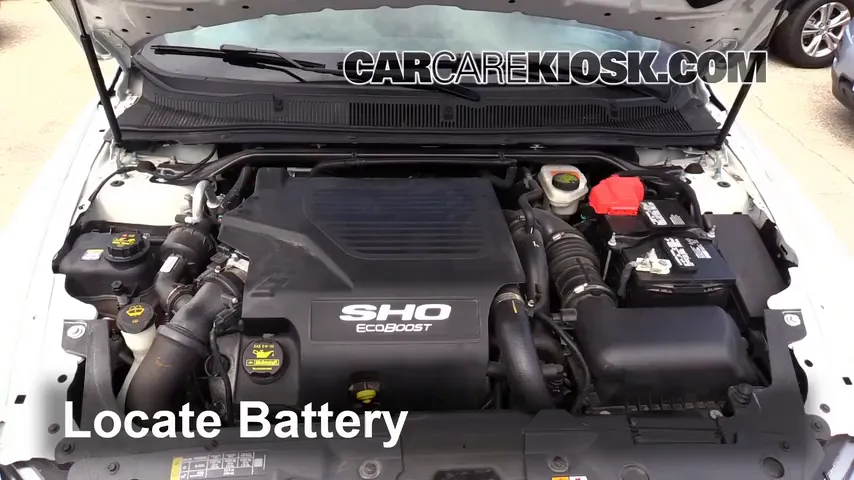 2014 Ford Taurus SHO 3.5L V6 Turbo Battery Replace